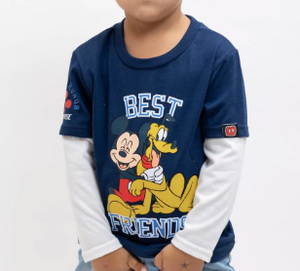 Polera Mickey y Pluto - Talla 1, 2, 3 y 3X