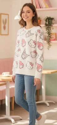 Poleron Hello Kitty - Talla 10