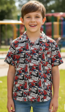 Camisa Spiderman - Tallas 10 y 12