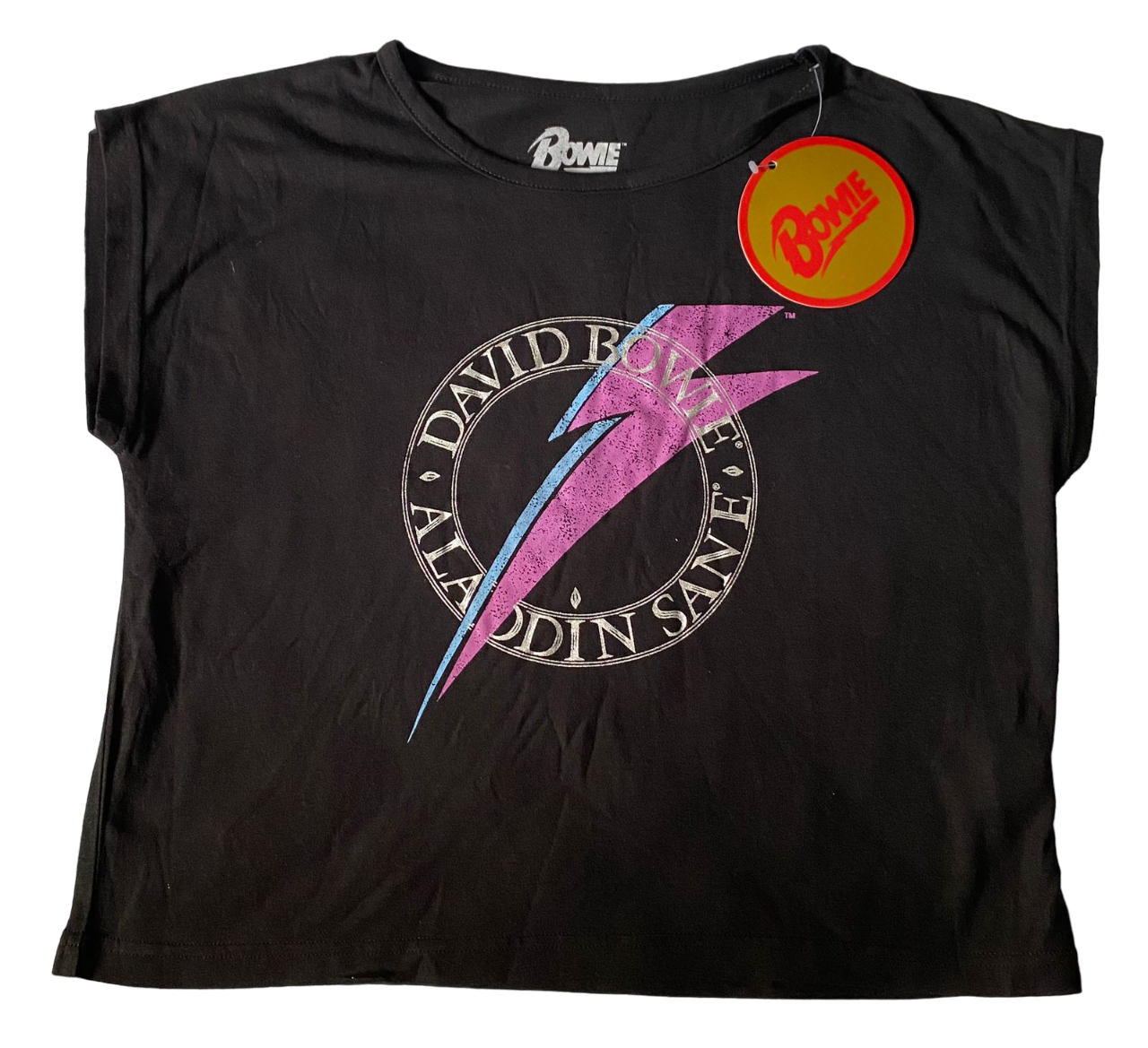 Polera Crop Top David Bowie - Talla 14