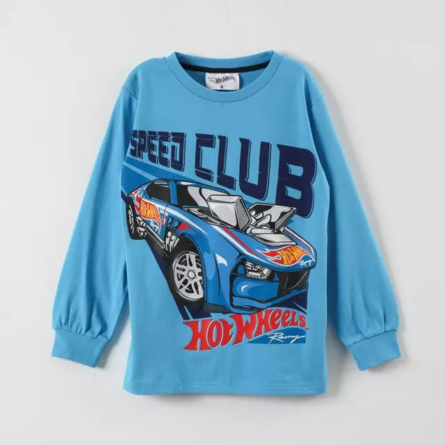 Polera Hot Wheels - Tallas 4, 6, 8 y 10