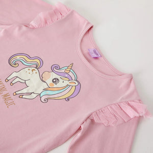 Polera Unicornio - Tallas 4, 6, 8 y 10