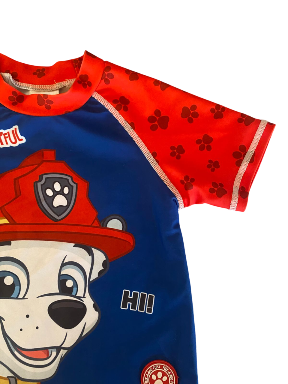Polera de baño Paw Patrol Marshall Talla 2