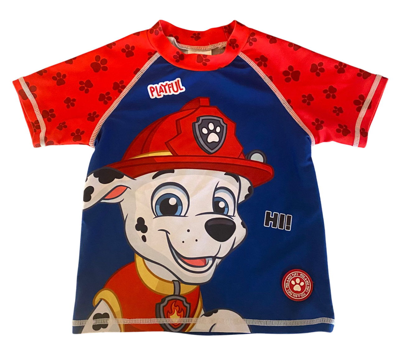 Polera de baño Paw Patrol Marshall Talla 2