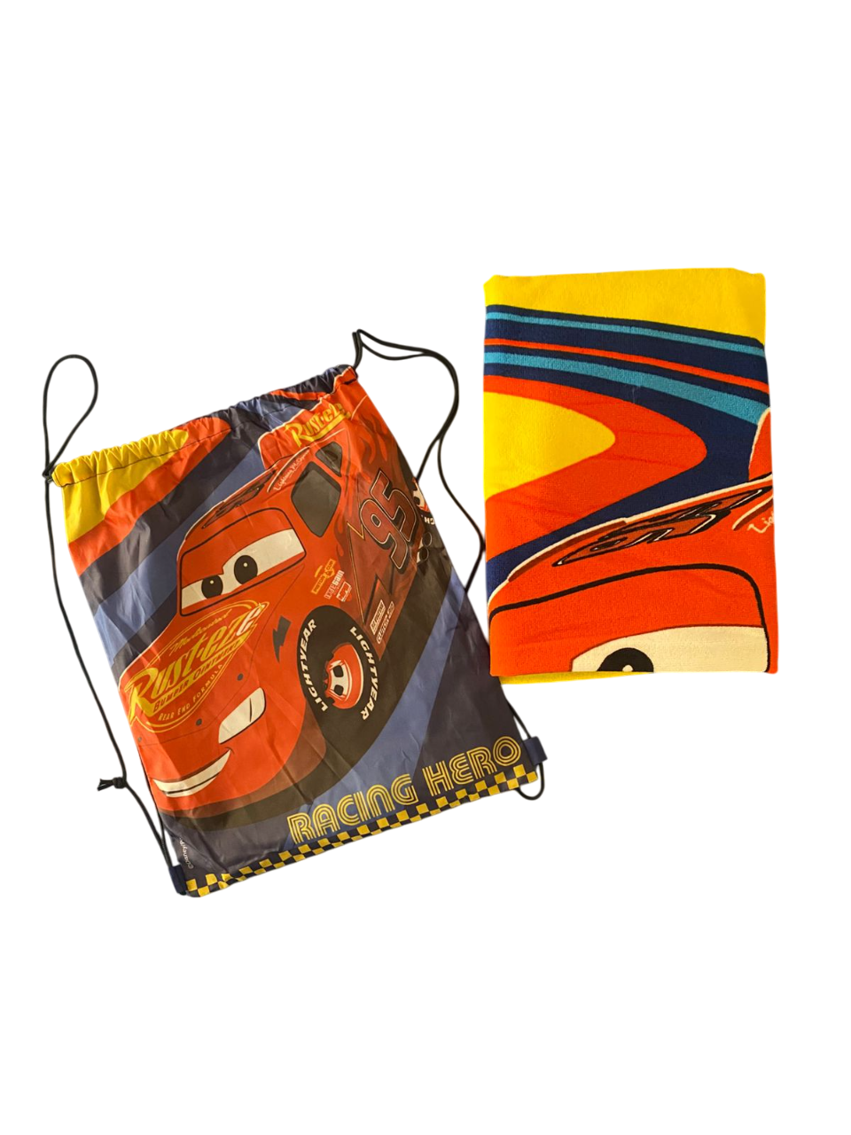Toalla de Playa + Morral Diseño Cars