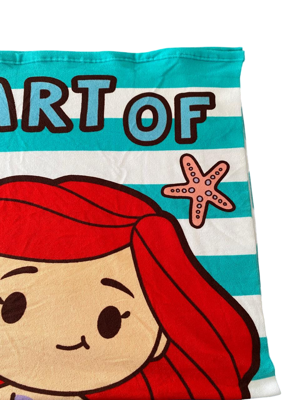 Toalla de playa con Morral diseño La Sirenita