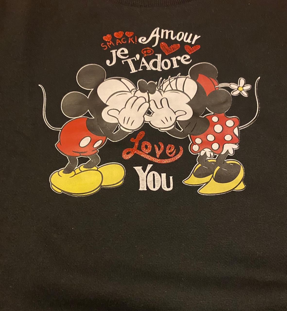 Poleron Mickey y Minnie - Talla 8