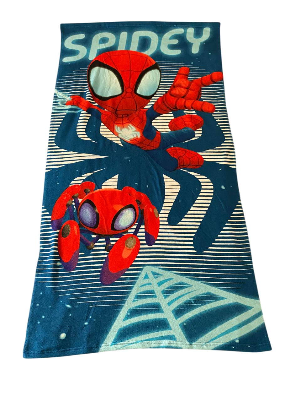 Toalla de Playa con Morral Diseño Spiderman