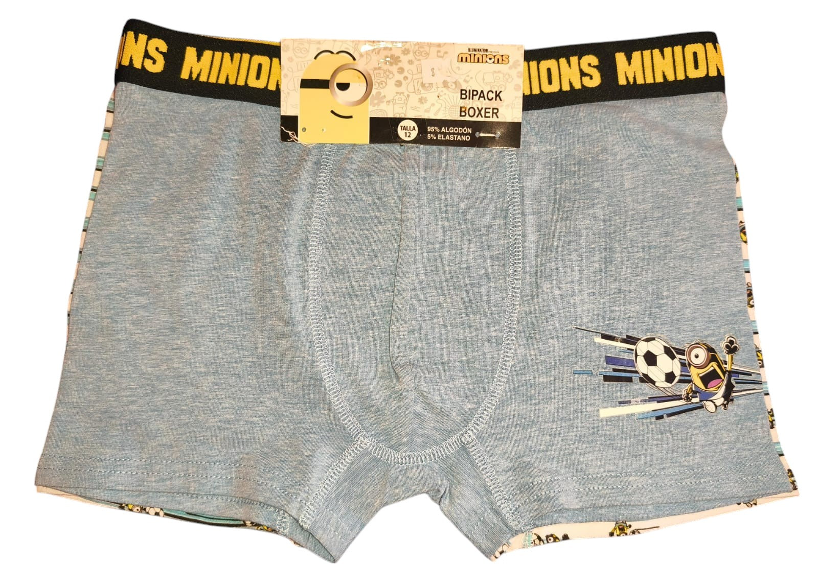 Boxer 2 unidades Minions - Talla 12