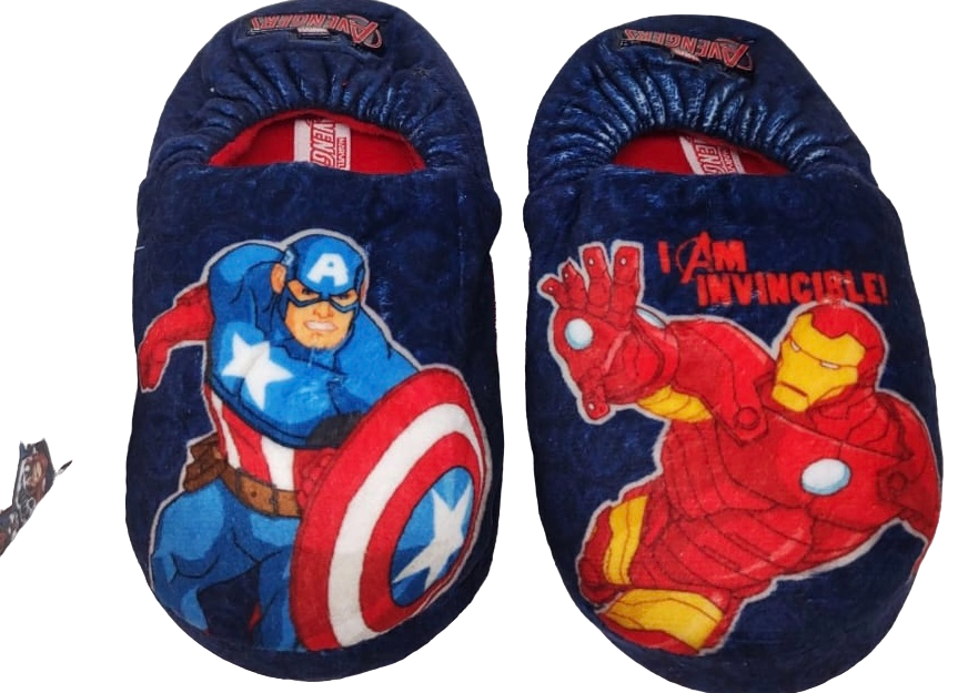 Pantufla Avengers - Capitan Amércia e Iron Man - Numero 27/28