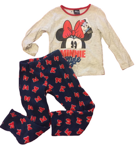 Pijama Minnie Mouse - Talla 6 y 8